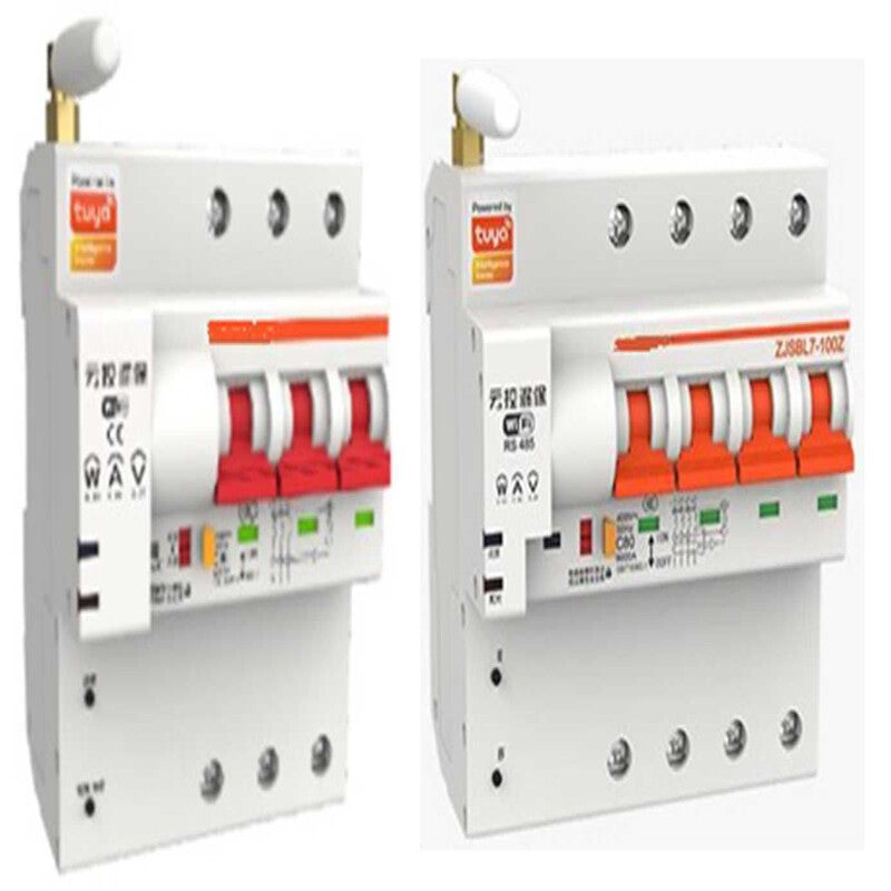Disjunctor inteligent Wi-Fi 4P (400 V) Tuya, măsurare energie Disjunctor inteligent Wi-Fi 4P (400 V) Tuya, măsurare energie